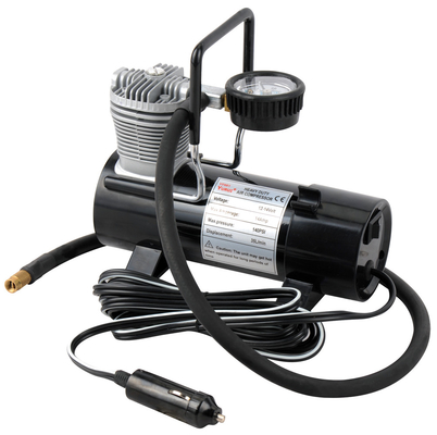 YuRui YF661B मेटल इलेक्ट्रिक कार व्हीकल एयर कंप्रेसर 150 PSI विद सिगरेट लाइटर CE