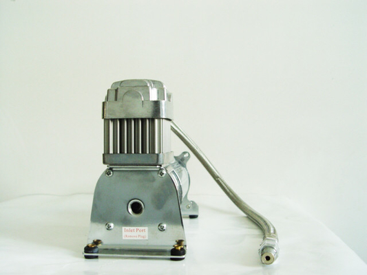 सिंगल 150psi 12V 1/4 "एयर सस्पेंशन कंप्रेसर हैवी ड्यूटी सिल्वर