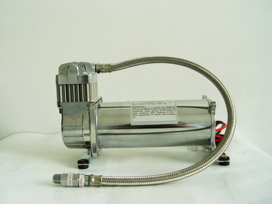अच्छी कीमत 200PSI सिंगल क्रोम कार एयर कंप्रेसर 12v, ट्रकों के लिए एयर राइड सस्पेंशन ऑनलाइन