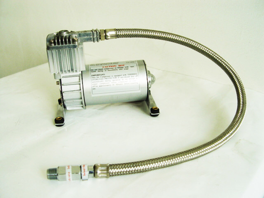130 PSI 12V सिल्वर इनलाइन चेक वाल्व एयरबैग एयर कंप्रेसर क्रोम मटेरियल