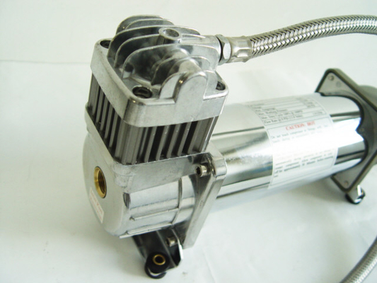 अच्छी कीमत 150PSI क्रोम 1.75CFM हैवी ड्यूटी पोर्टेबल एयर शॉक कंप्रेसर 12v एयर टैंक के साथ ऑनलाइन