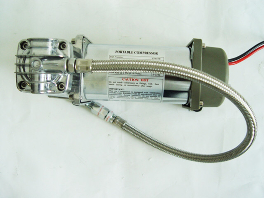 क्रोम एयरबैग एयर राइड सस्पेंशन कंप्रेसर 150psi 2.18CFM, 12v कार एयर कंप्रेसर