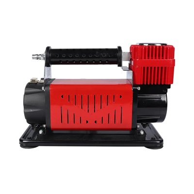 भारी शुल्क धातु DC12V दबाव गेज के साथ कार एयर कंप्रेसर कार टायर एयर inflator एकल सिलेंडर एयर कंप्रेसर
