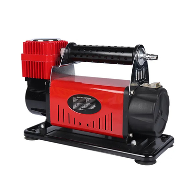 भारी शुल्क धातु DC12V दबाव गेज के साथ कार एयर कंप्रेसर कार टायर एयर inflator एकल सिलेंडर एयर कंप्रेसर