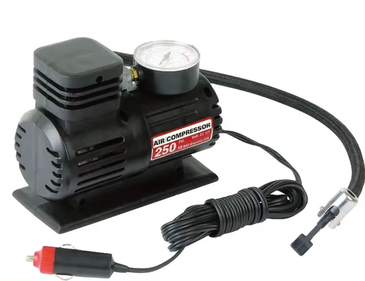 मिनी कार एयर कंप्रेसर 12V प्लास्टिक पोर्टेबल टायर इन्फलेटर कार के लिए मिनी एयर कंप्रेसर