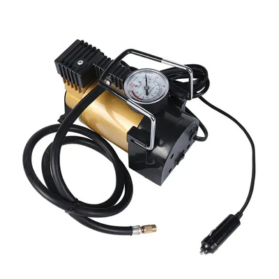 पोर्टेबल धातु वायु कंप्रेसर DC12v एकल सिलेंडर कार टायर inflator पंप तेजी से Inflation