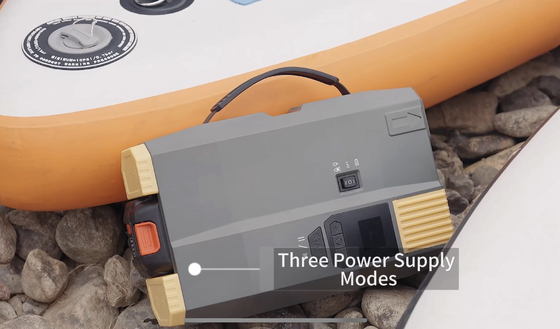SUP और DC12V कार प्लग के साथ रिचार्जेबल एयर पंप AC 110v-220v पावर इलेक्ट्रिक के लिए पैडल बोर्ड