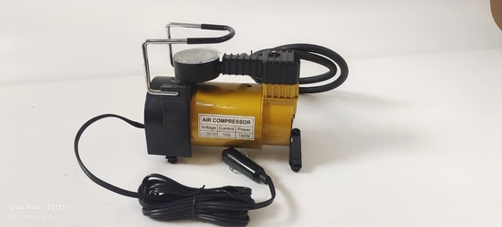 पोर्टेबल धातु वायु कंप्रेसर DC12v एकल सिलेंडर कार टायर inflator पंप तेजी से Inflation