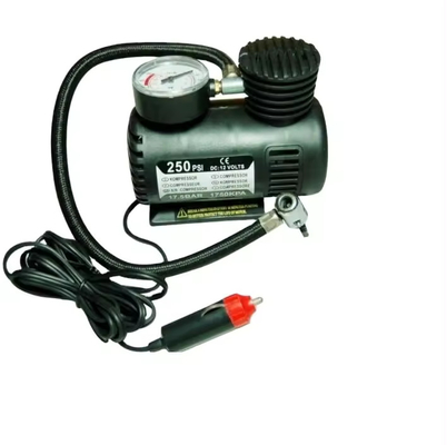 सिगरेट की लाइटर प्लग के साथ प्लास्टिक DC12v एयर कंप्रेसर