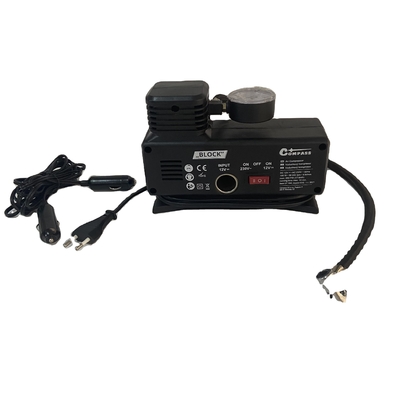 AC110-230V/DC12V परिवर्तनीय वर्तमान नोजल के साथ कार टायर एयर कंप्रेसर