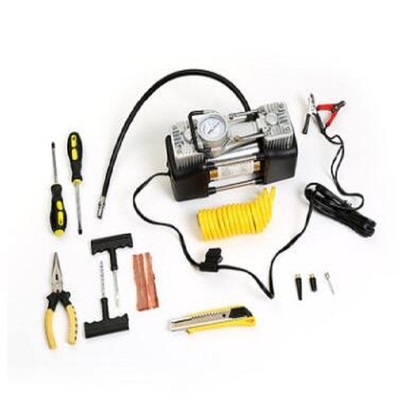 बैग के साथ 180 w 150psi पोर्टेबल 12v एयर कंप्रेसर धातु एयर पंप Oem सेवा