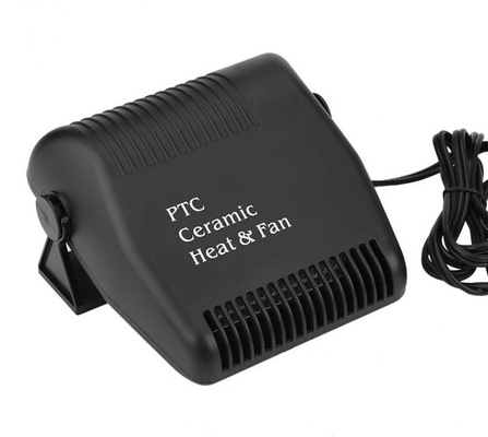 150 w 12 v मिनी पोर्टेबल कार हीटर इलेक्ट्रिक ब्लैक कलर लॉन्ग वर्किंग लाइफ