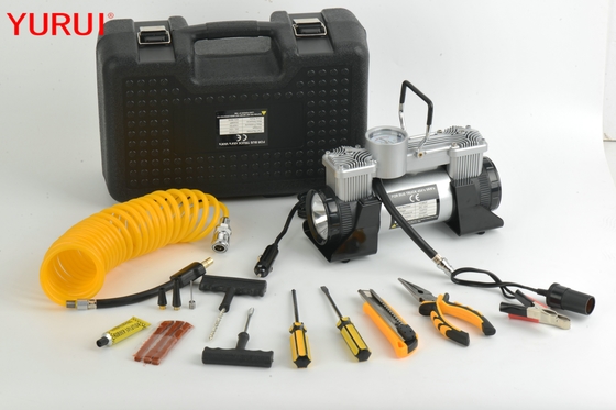 12v 180w 150psi पोर्टेबल कार एयर कंसीलर मेटल टायर पंप लाइट के साथ