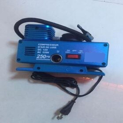 Ac110v - 230v Dc12v वाहन एयर कंप्रेशर्स 250psi प्लास्टिक सामग्री के साथ