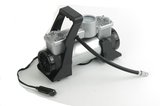 DC12v पोर्टेबल कार एयर कंप्रेसर प्लास्टिक बॉक्स के साथ टायर inflator