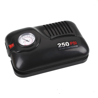 250PSI कार एयर कंप्रेसर डीसी 12 वी प्लास्टिक सामग्री ऑटो एयर कंप्रेसर