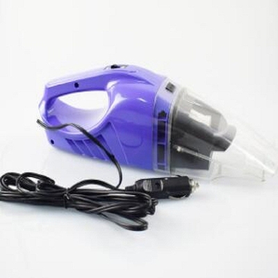 बैंगनी हाथ पकड़ा बैटरी संचालित वैक्यूम क्लीनर डीसी 12v प्लास्टिक सामग्री