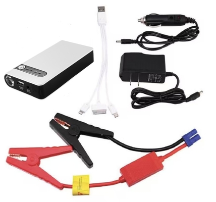 एलईडी फ़्लैशलाइट और 11000mAh बैटरी 400A पीक करंट के साथ कॉम्पैक्ट 12V कार जंप स्टार्टर