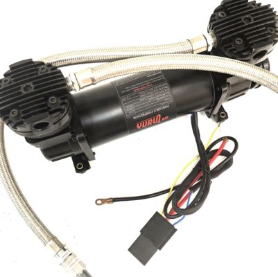 हेवी ड्यूटी डबल सिलेंडर कार एयर सस्पेंशन कंप्रेसर