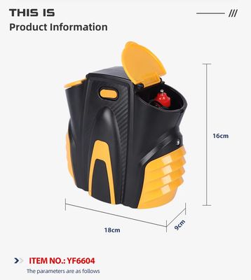 एलईडी लाइट के साथ 12 वी पोर्टेबल कार टायर एयर कंप्रेसर 150PSI