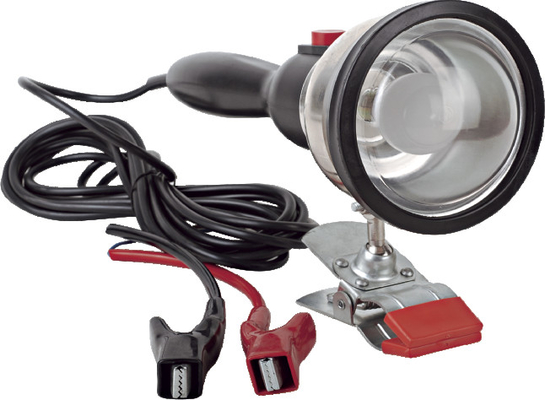 अच्छी कीमत हलोजन बल्ब / दो बैटरी क्लिप्स के साथ पोर्टेबल DC12V 35W वर्किंग लाइट ऑनलाइन
