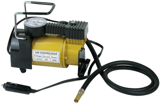धातु वायु कंप्रेसर टायर पंप DC12v कार टायर फुलाव के लिए हैंडल के साथ