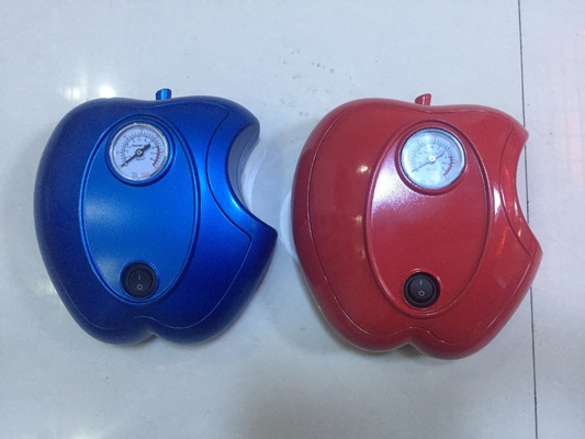 अच्छी कीमत Apple शेप कार DC12V कार एयर पंप प्लास्टिक फास्ट इन्फ्लेशन, ब्लू / रेड कलर ऑनलाइन