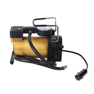 पोर्टेबल धातु वायु कंप्रेसर DC12v एकल सिलेंडर कार टायर inflator पंप तेजी से Inflation