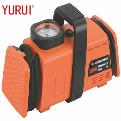AC110-230v पोर्टेबल कार टायर इन्फ्लेटर DC12v हैंडल के साथ