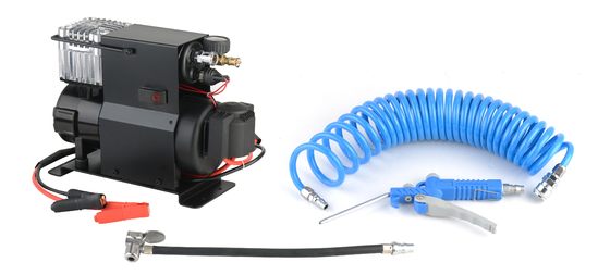 भारी शुल्क धातु कार एयर कंप्रेसर Dc12v/24v ट्रक के लिए मगरमच्छ क्लिप के साथ